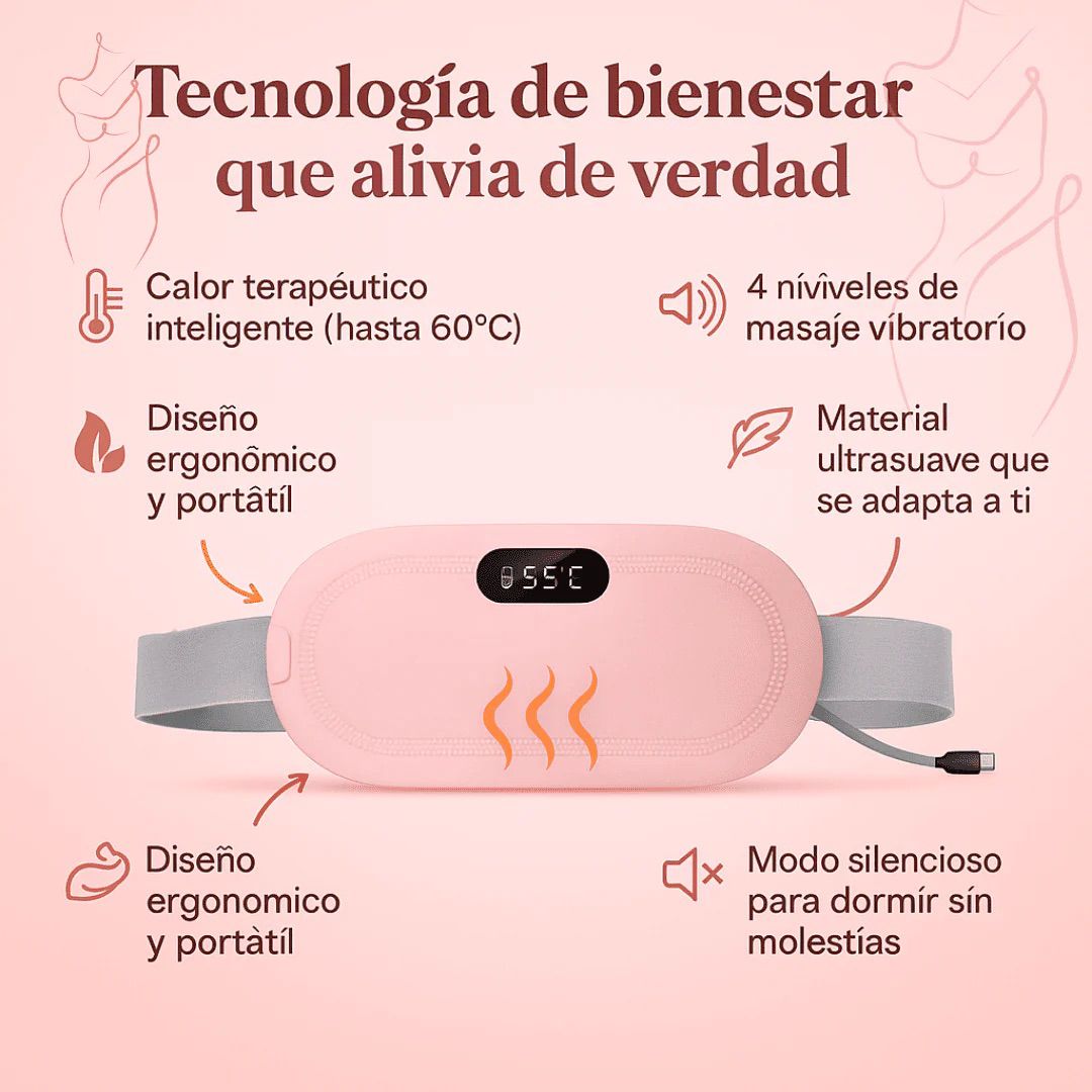 CALMAHEAT™ 🔥💆‍♀️ - ¡EL MEJOR ALIADO PARA TU CICLO MENSTRUAL! 🌸