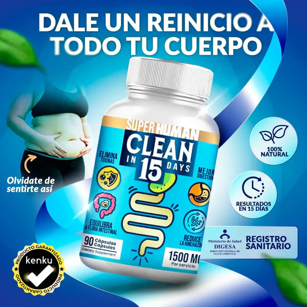 2 X 1 - Clean15™ Limpieza Completa Estomacal en 15 días + ENVIO GRATIS